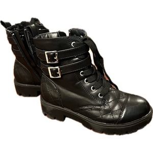 Girl's Black Ankle Boots